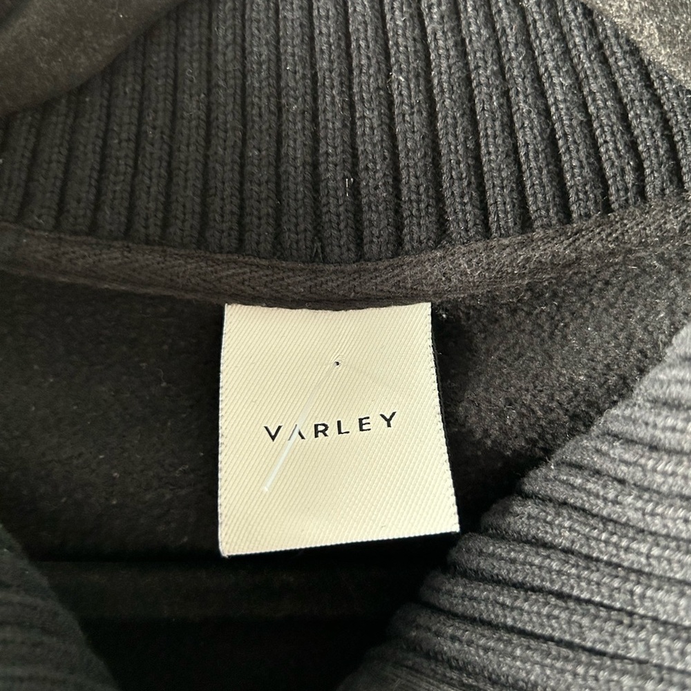 Varley black half button pullover sweatshirt top - image 3